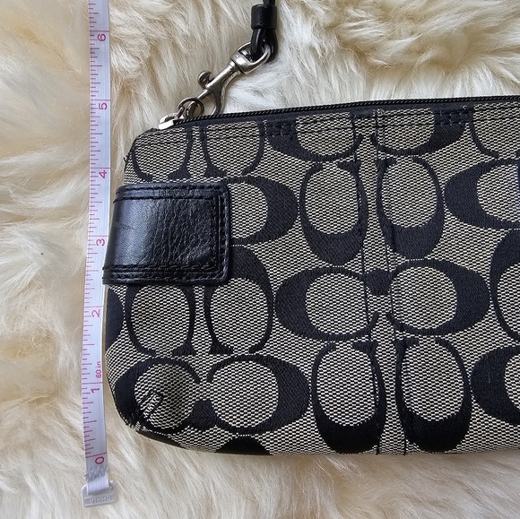 Coach Signature Monogram Wristlet Wallet - Picture 9 of 9